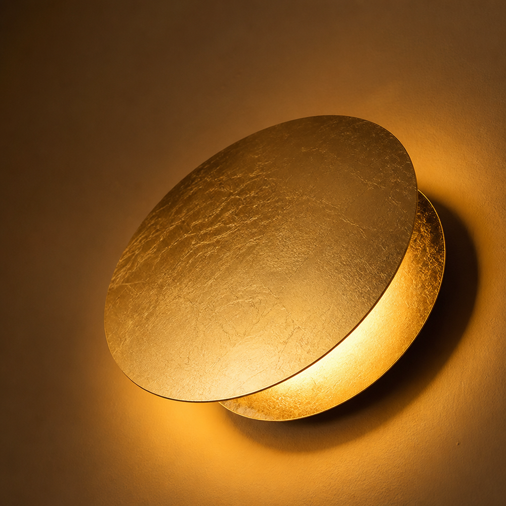 Scandinavian Metal LED Moon Eclipse Wall Sconce