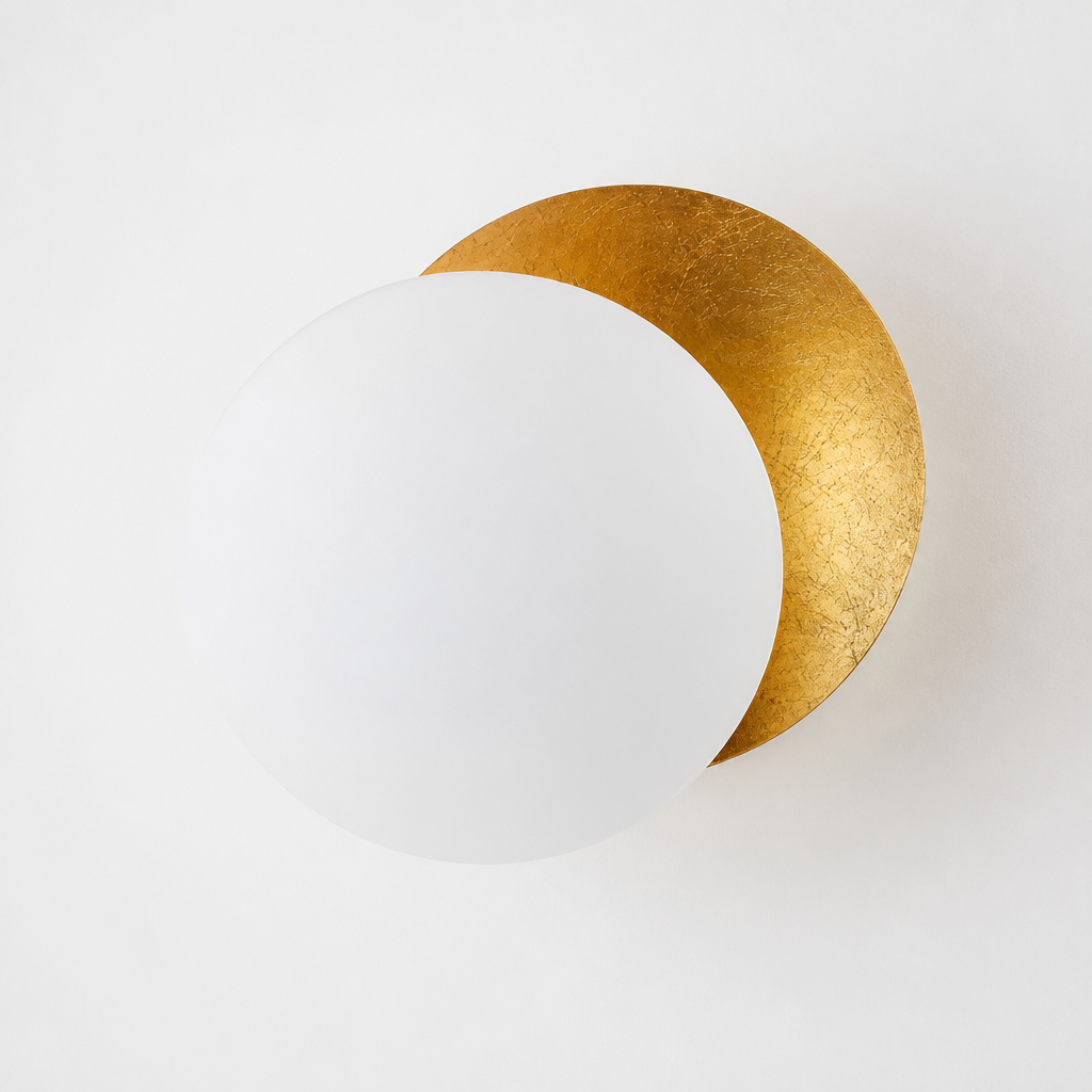 Scandinavian Metal LED Moon Eclipse Wall Sconce