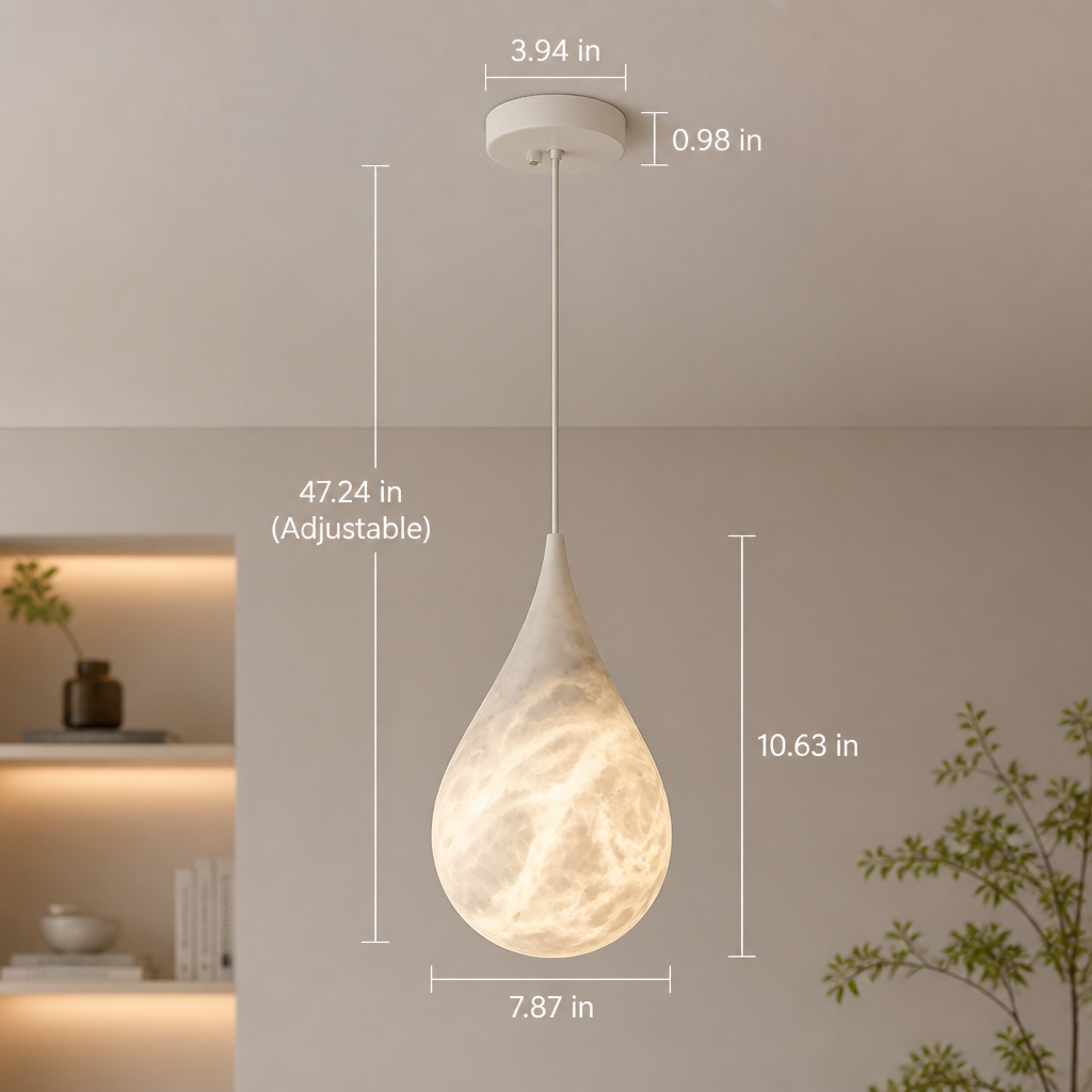 Scandinavian Resin LED Cloud Pendant Light