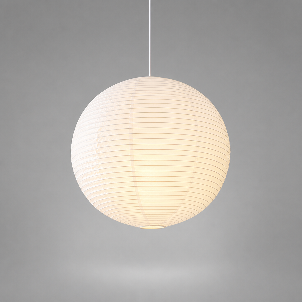 Scandinavian Rice Paper Round Lantern Pendant Light