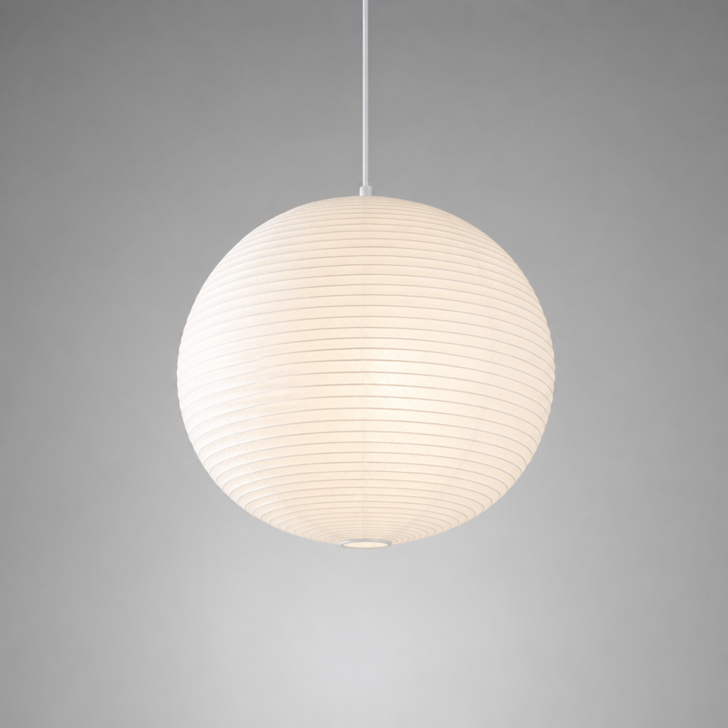 Scandinavian Rice Paper Round Lantern Pendant Light