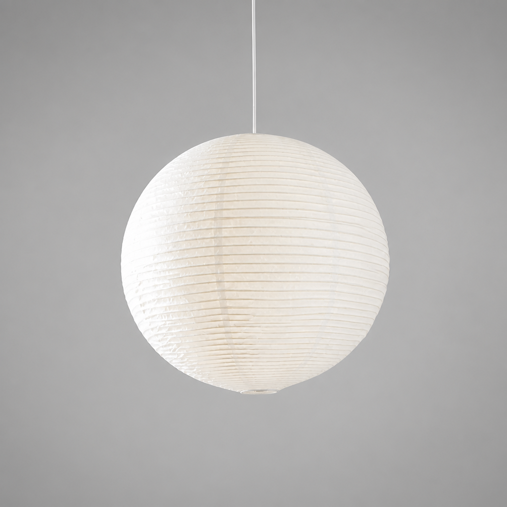 Scandinavian Rice Paper Round Lantern Pendant Light