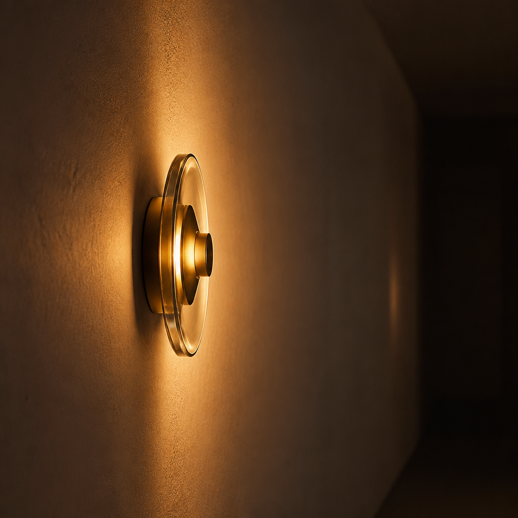 Scandinavian Round Glass LED Wall Sconce
