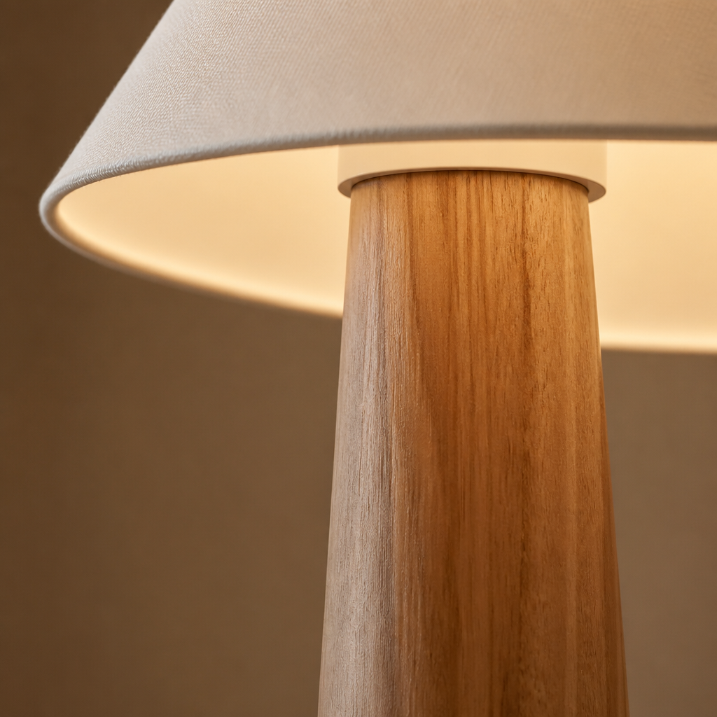 Scandinavian Solid Wood Floor Lamp