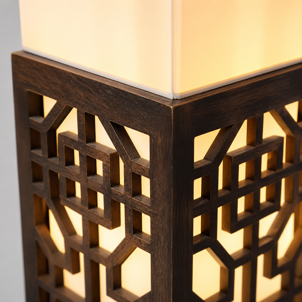 Scandinavian Solid Wood LED Desk Lamp
