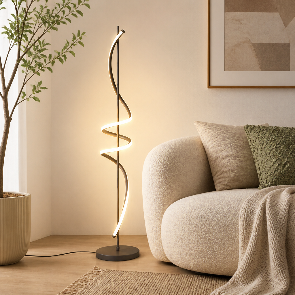 Scandinavian Spiral Floor Lamp