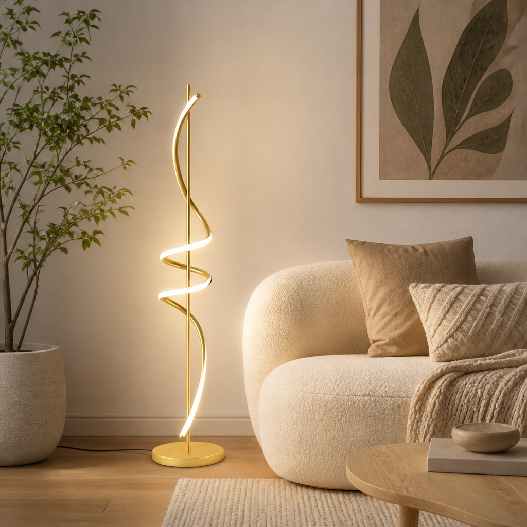 Scandinavian Spiral Floor Lamp