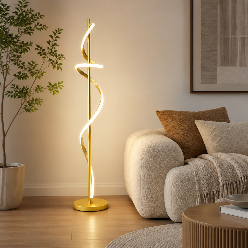 Scandinavian Spiral Floor Lamp
