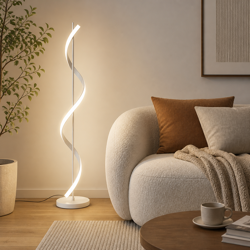 Scandinavian Spiral Floor Lamp