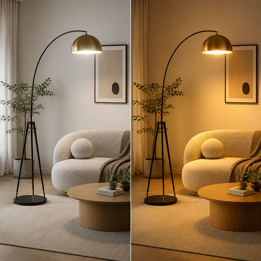 Scandinavian Tripod Mushroom Floor Lamp