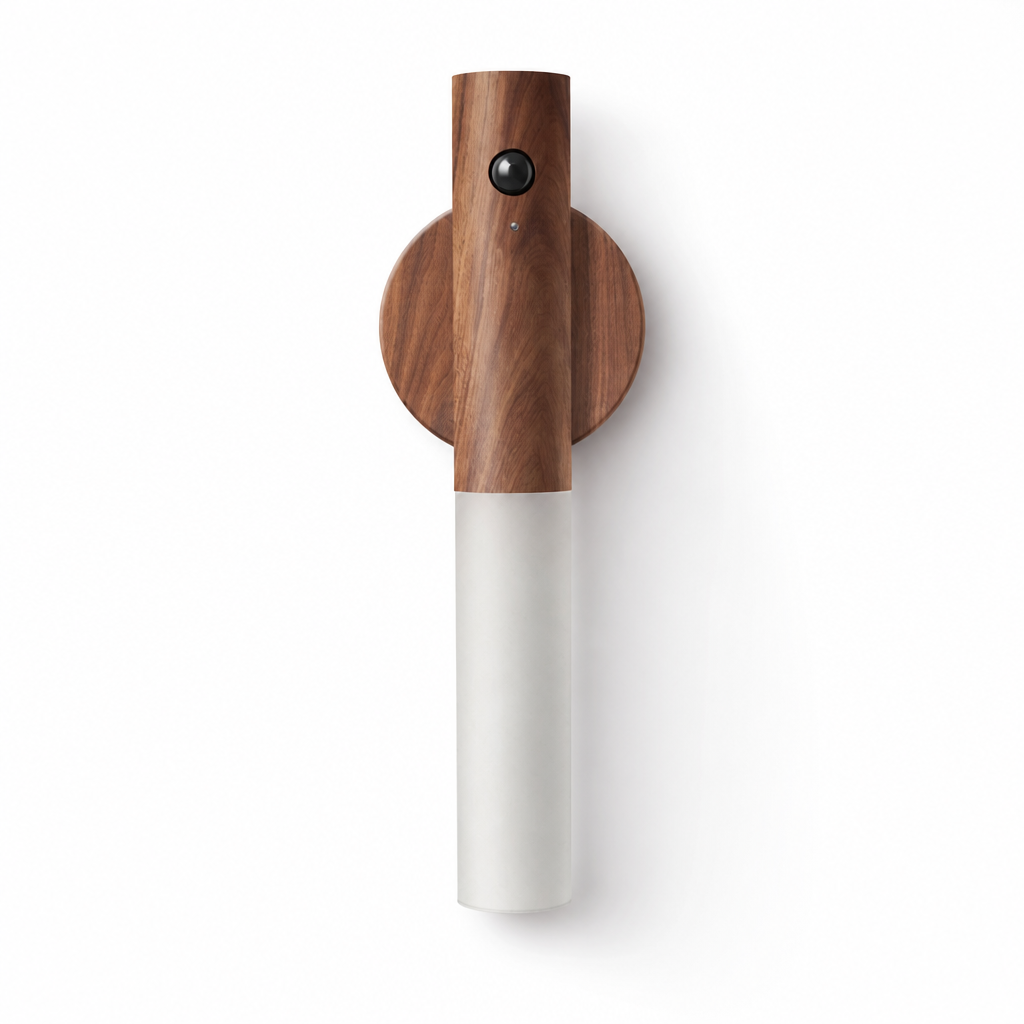 Scandinavian Walnut LED Magnetic Wall Sconce