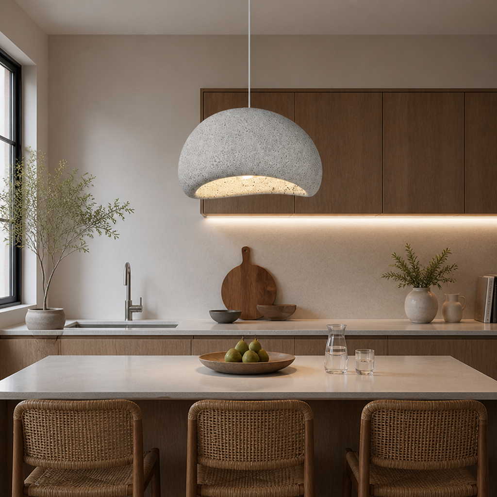 Scandinavian White Adjustable Pendant Light