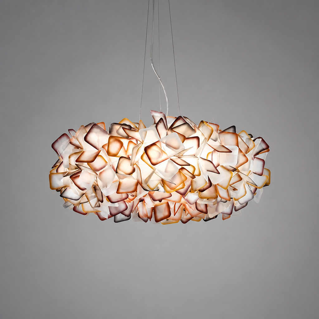 Scandinavian White LED Flower Petal Pendant Light