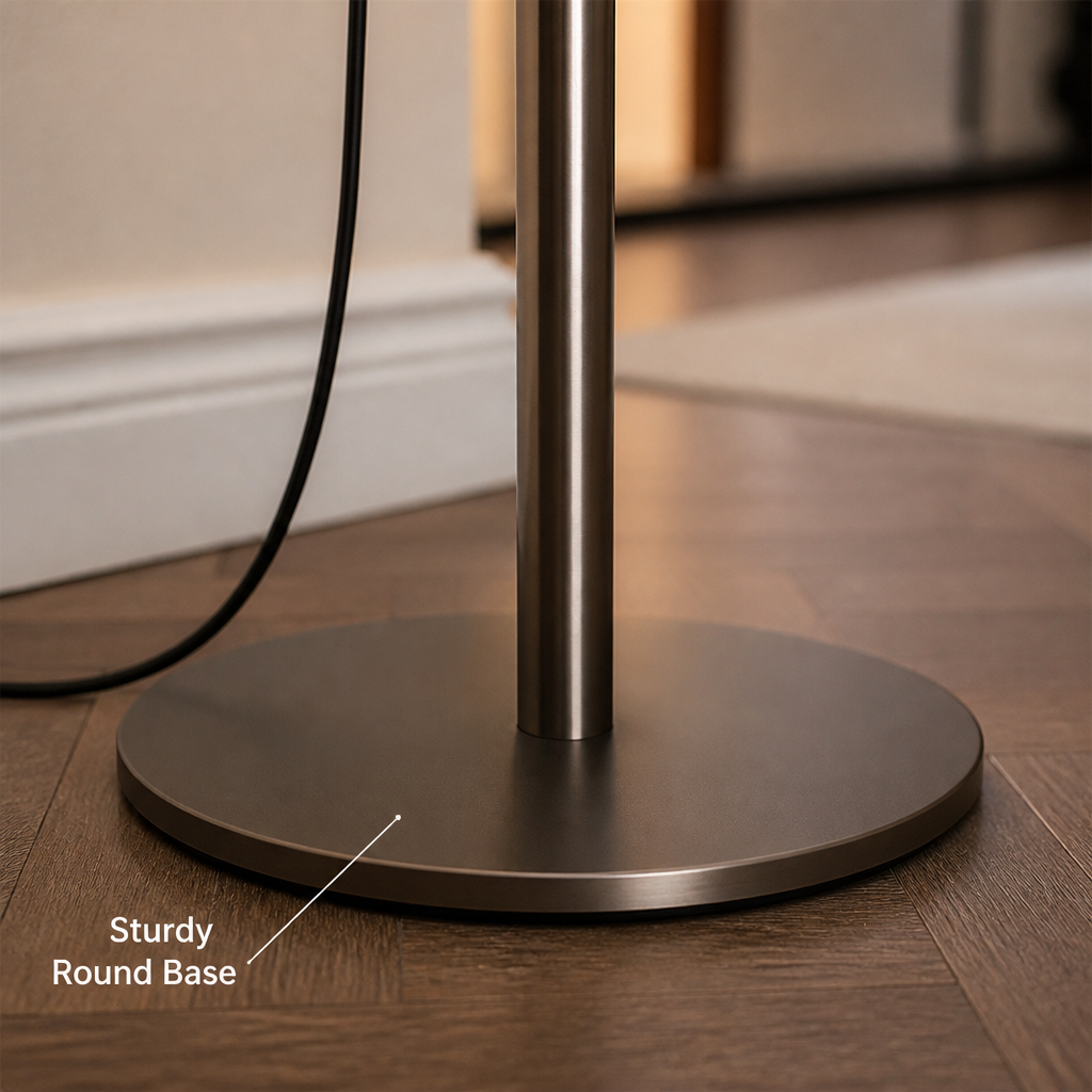 Scandinavian Wood Adjustable Arm Floor Lamp