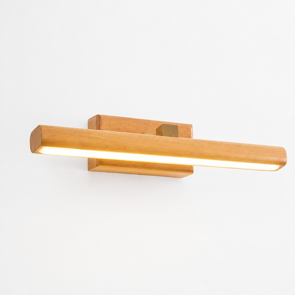 Scandinavian Wood LED Rotatable Wall Sconce