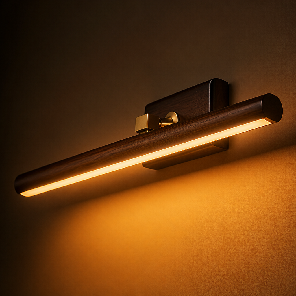Scandinavian Wood LED Rotatable Wall Sconce