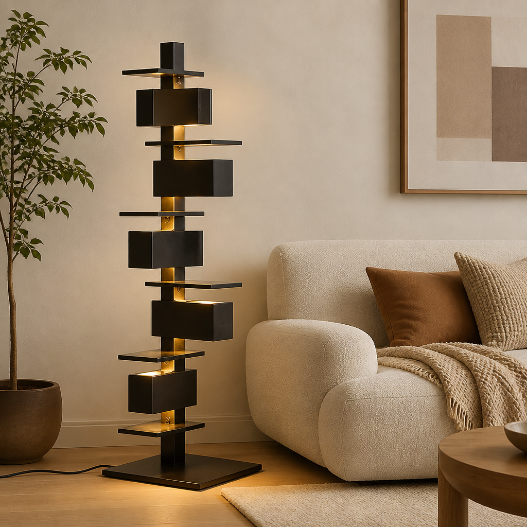 Scandinavian Wood LED Tripod Floor Lamp