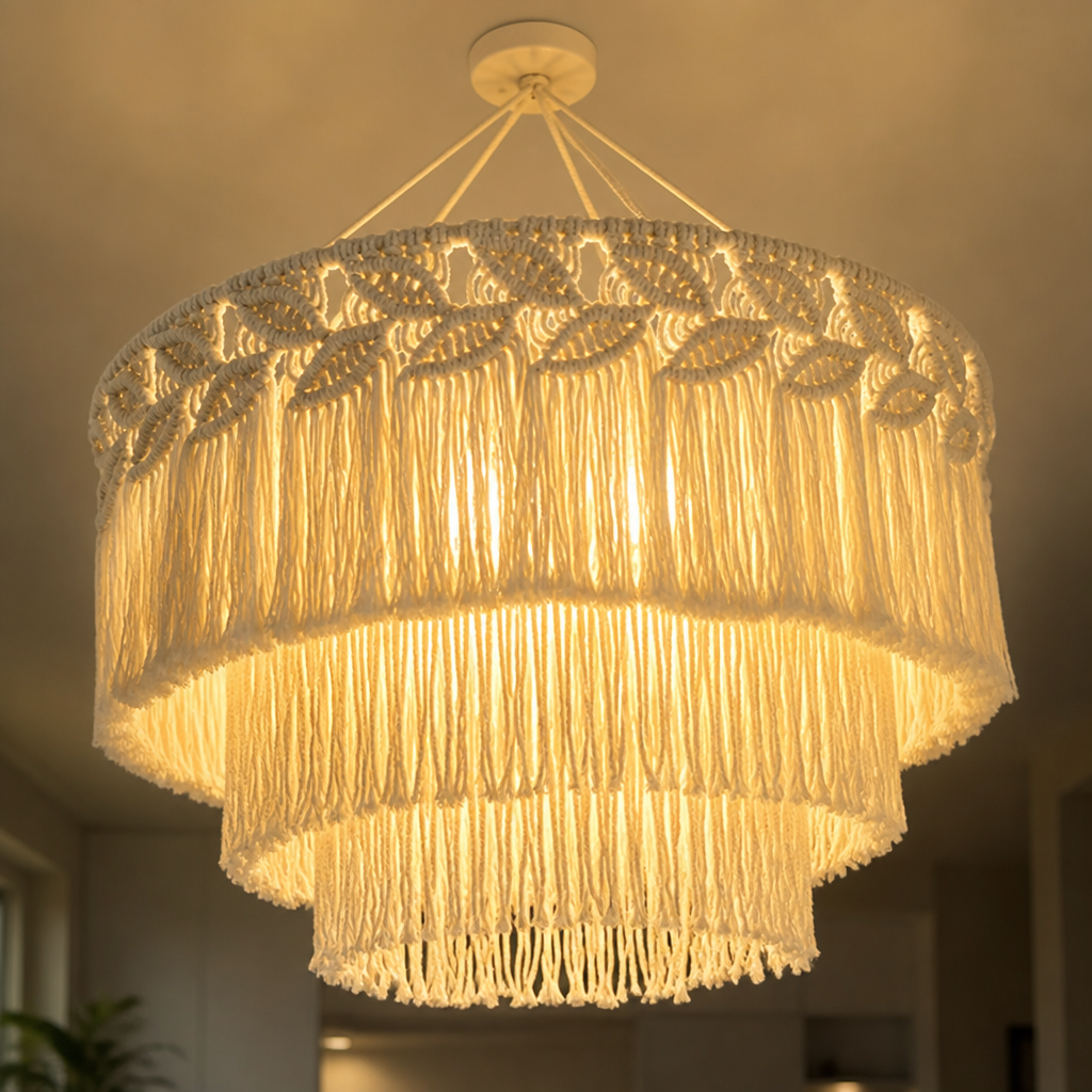 Scandinavian Woven Pendant Light