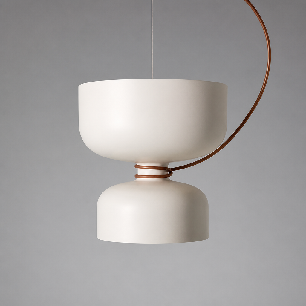 Scandinavian Wrought Iron Pendant Light