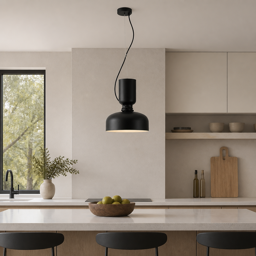 Scandinavian Wrought Iron Pendant Light