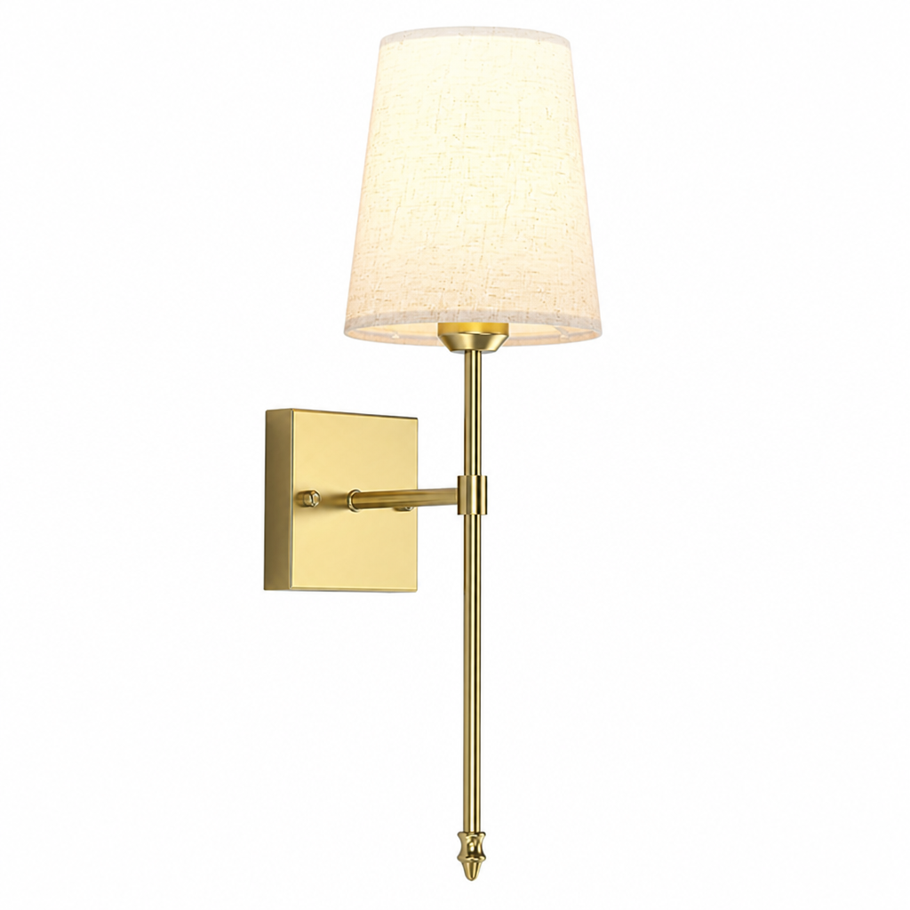 Set of 2 Golden LED Wall Sconces