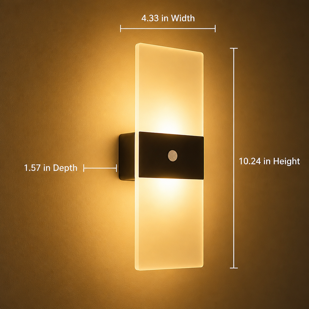 Set of 2 LED Motion Sensor Night Lights