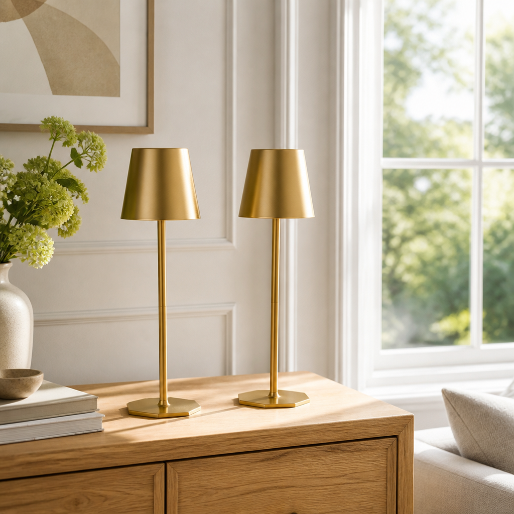 Set of 2 LED Wireless Desk Lamps