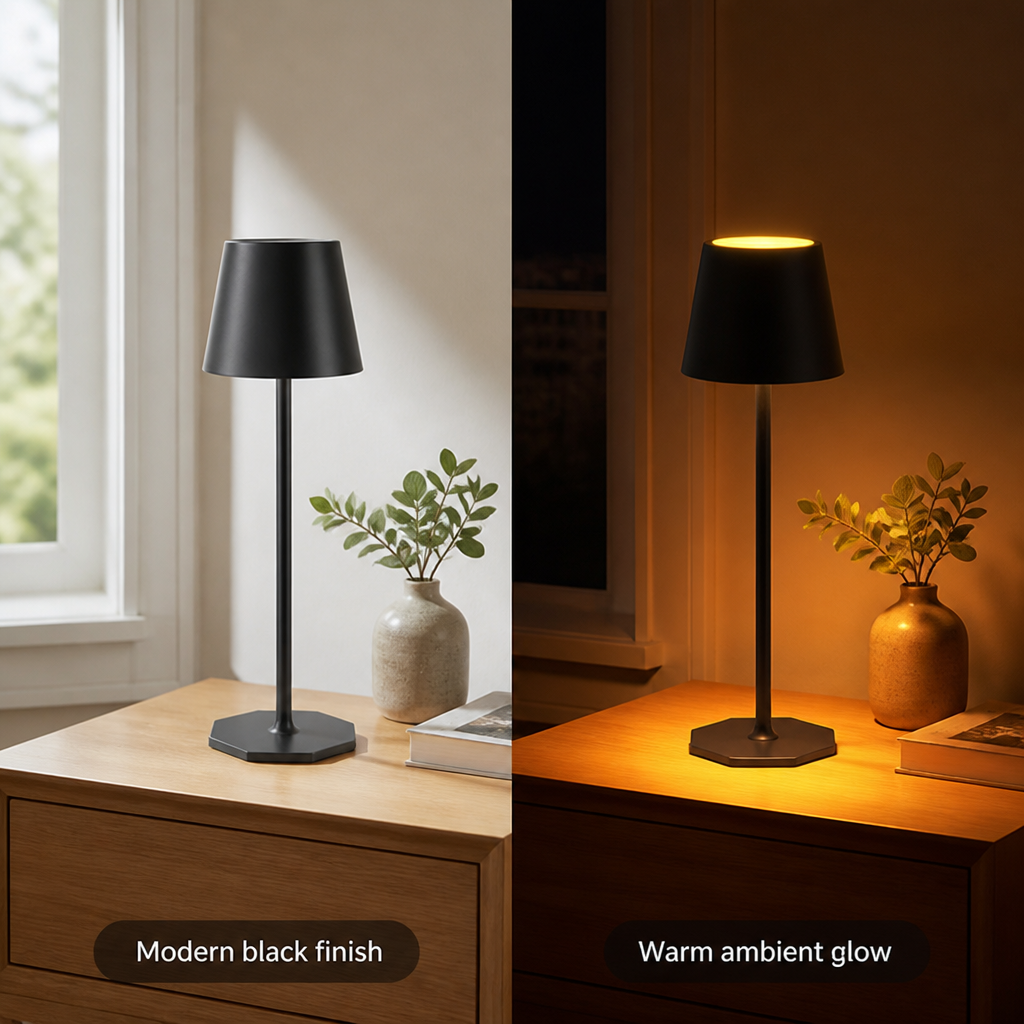 Set of 2 LED Wireless Desk Lamps