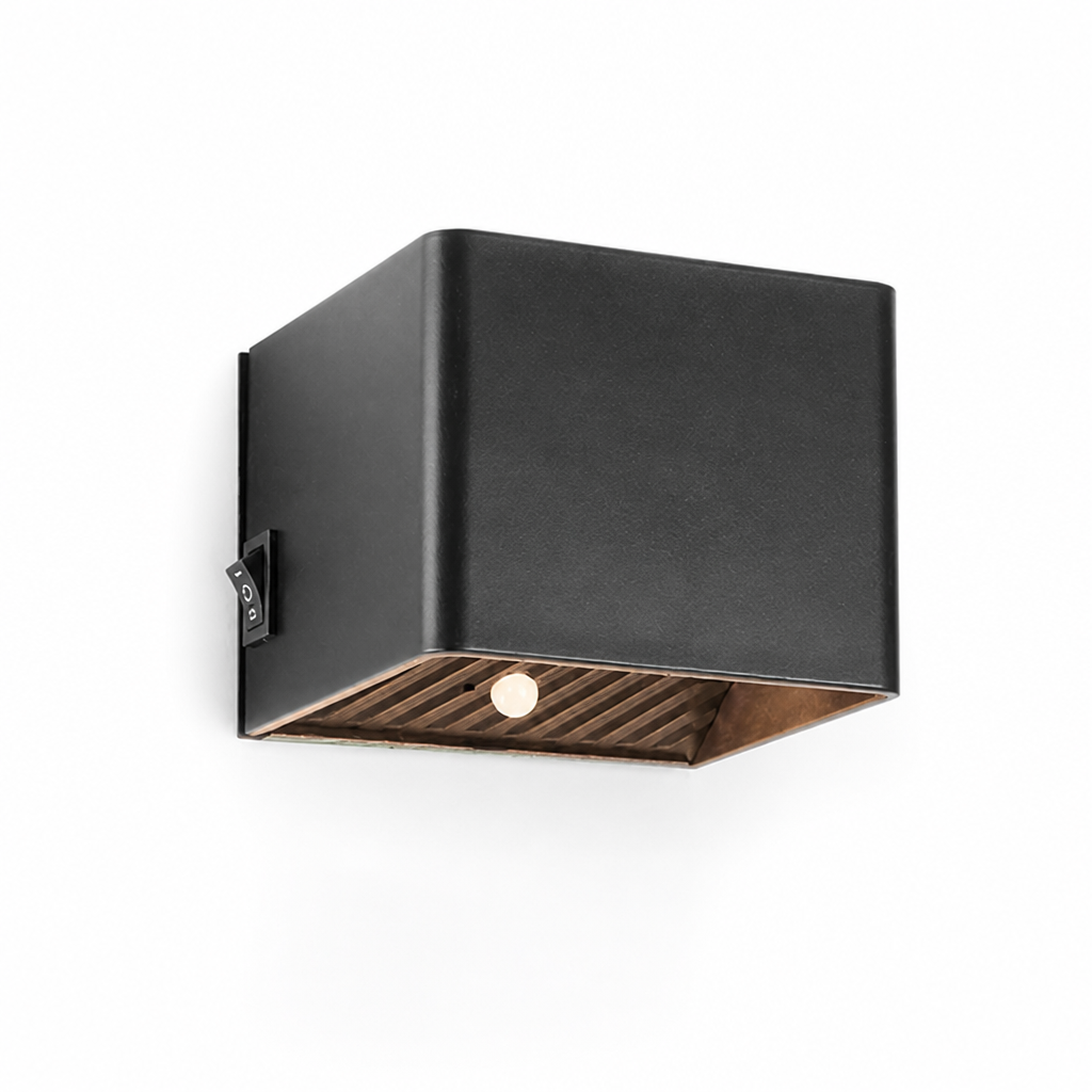 Set of 2 Minimalist Aluminum LED Motion Sensor Wall Sconces