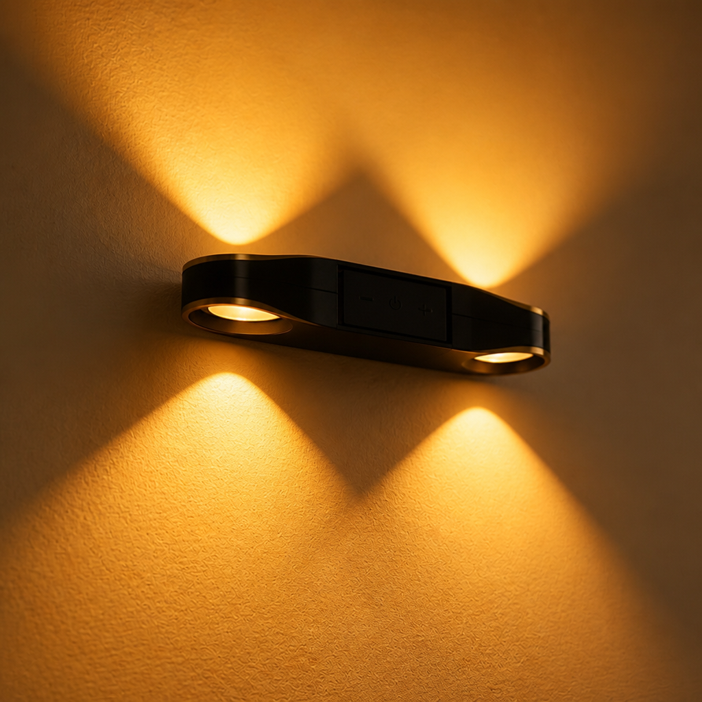 Set of 2 Minimalist LED Corner Wall Sconces
