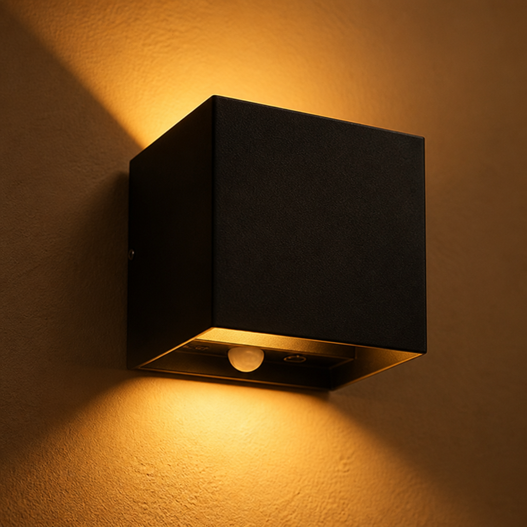 Set of 2 Minimalist LED Motion Sensor Wall Sconces