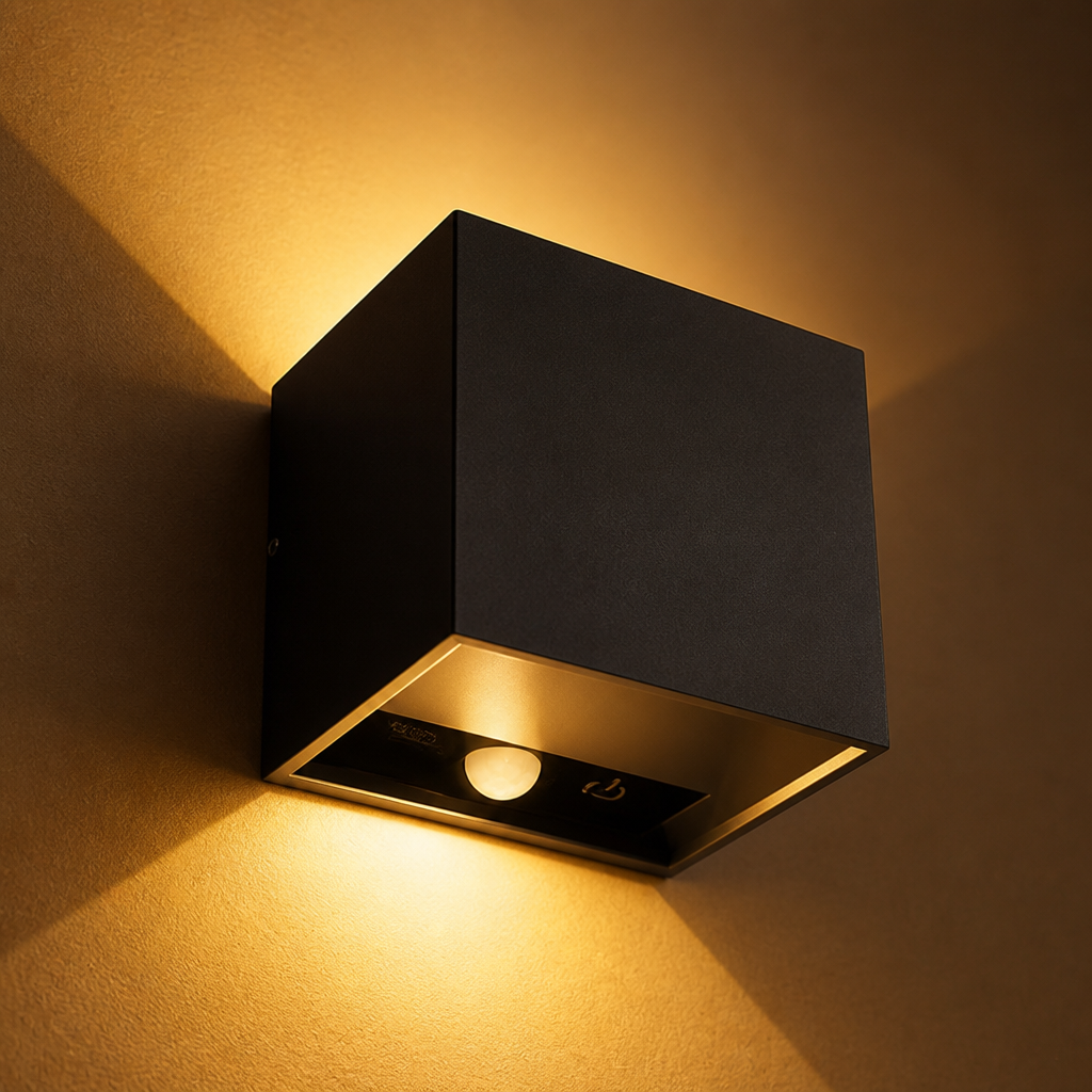 Set of 2 Minimalist LED Motion Sensor Wall Sconces