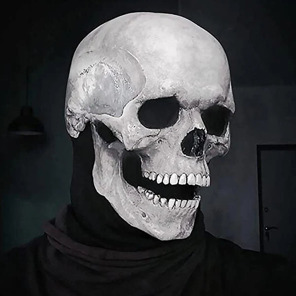 Skull Mask Movable Jaw & Skin-Friendly Latex