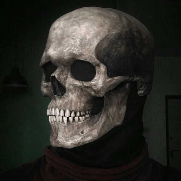 Skull Mask Movable Jaw Skin-Friendly Latex & Secure Fit