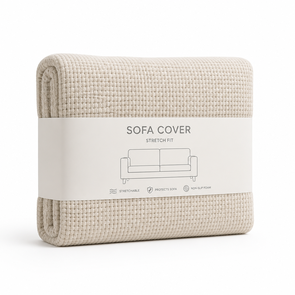 Sofa Cover Stretch Fit Polyester Non-Slip Foam