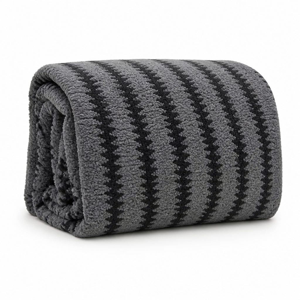 Sofa Throw Sherpa Fleece Machine Washable & Non-Slip