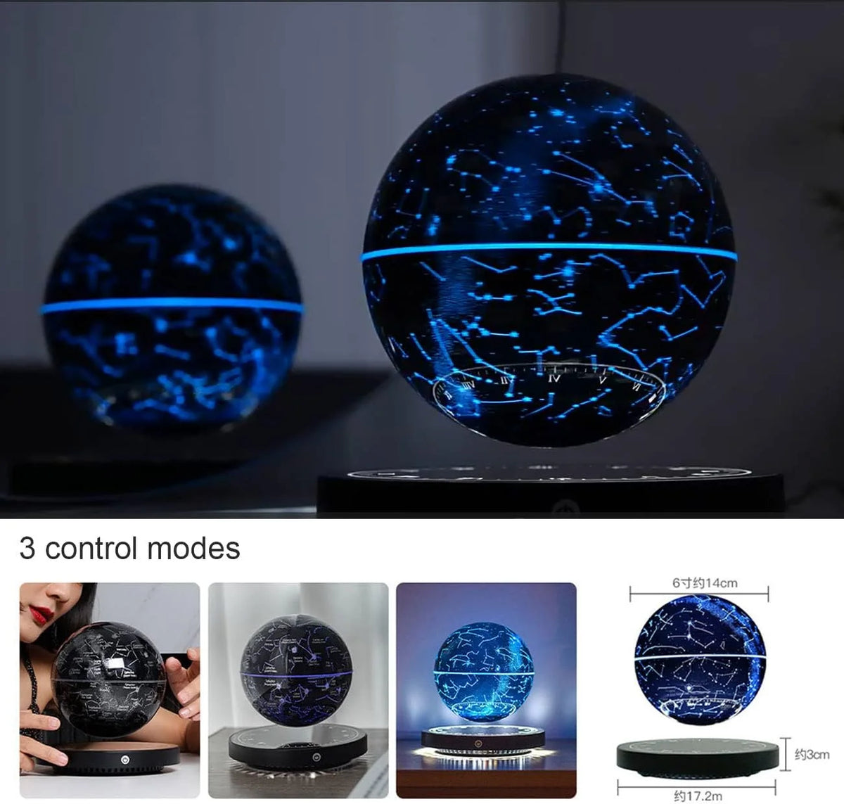 Star Map Lamp Magnetic Levitation & 360 Degree Rotation