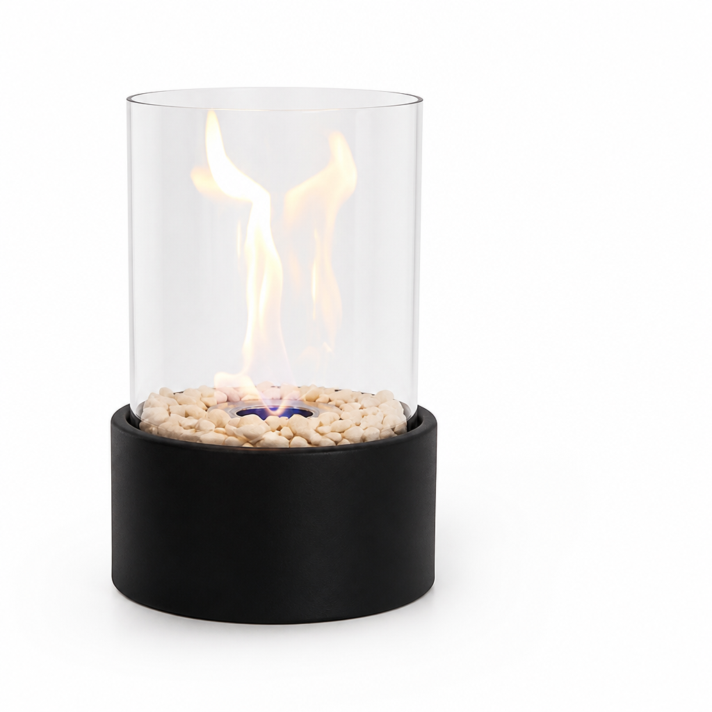 Tabletop Fireplace Smoke-Free Bioethanol Tempered Glass