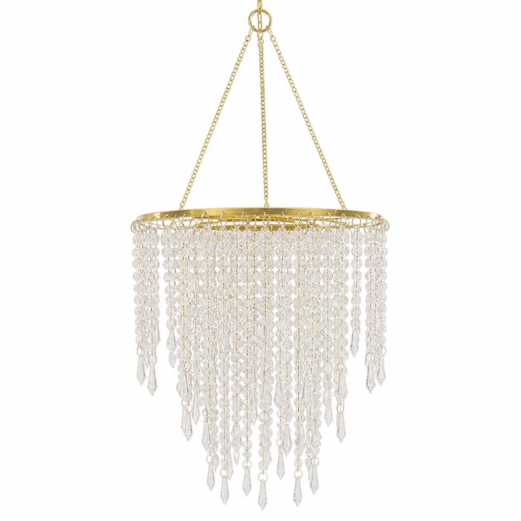 Three-Tier Beaded Chandelier
