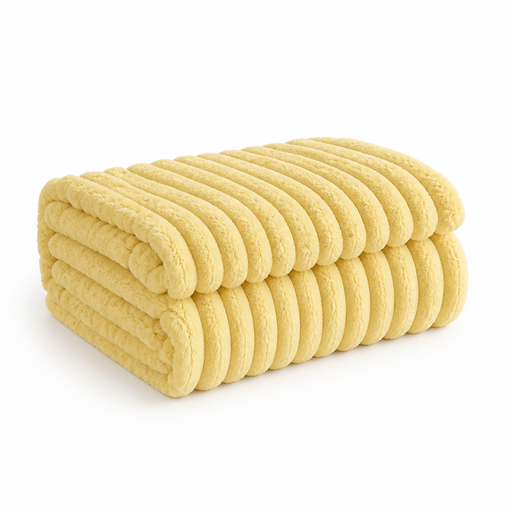 Throw Blanket Ultra-Soft Polyester Fleece Machine Washable