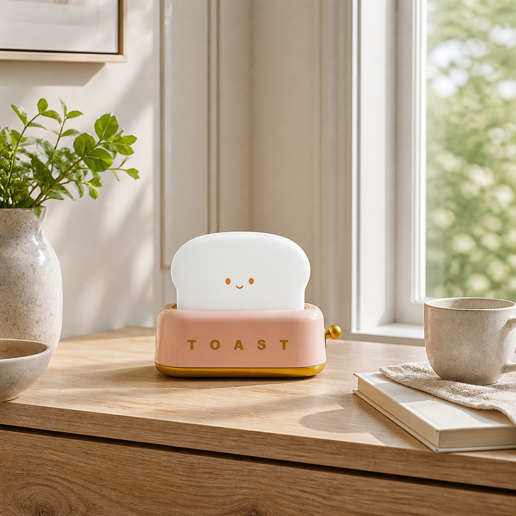 Toaster-Shaped LED Table Lamp