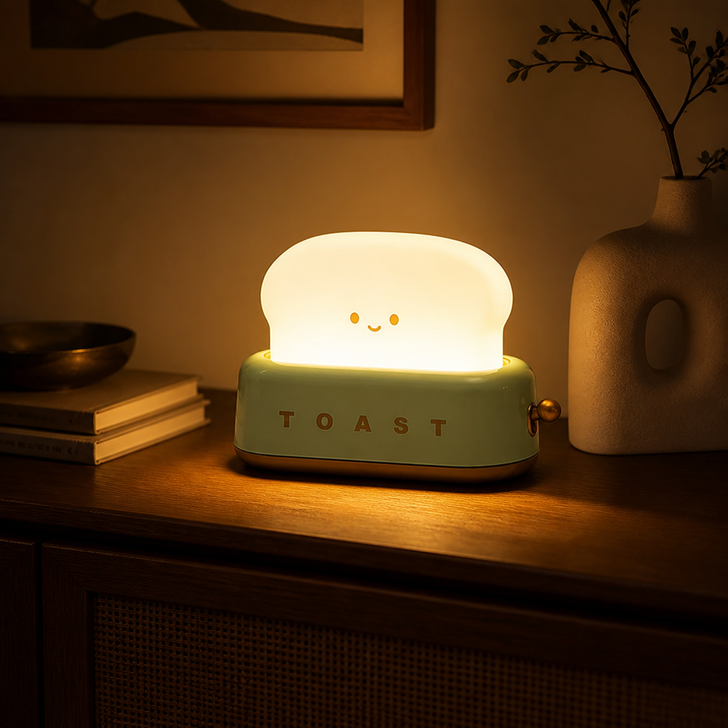 Toaster-Shaped LED Table Lamp