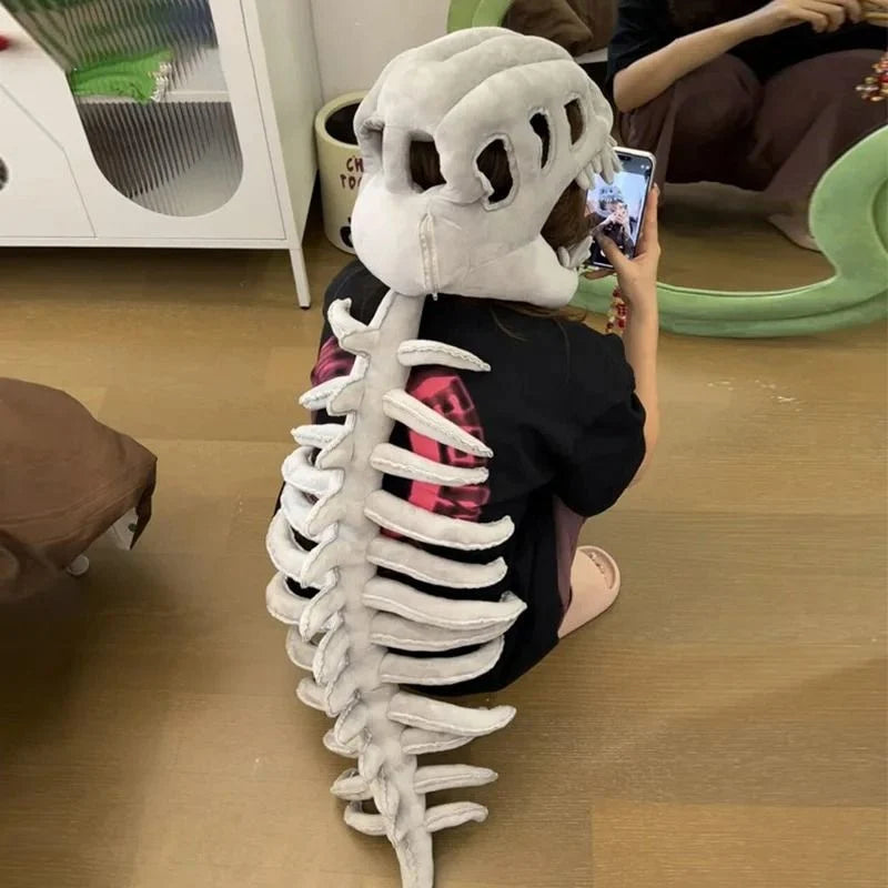 Toddler Dinosaur Costume Plush Skull & Spine