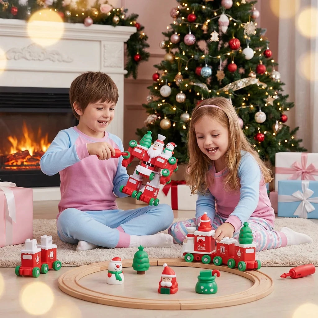 Train Toy 2-In-1 Tool-Free Glowing Lights