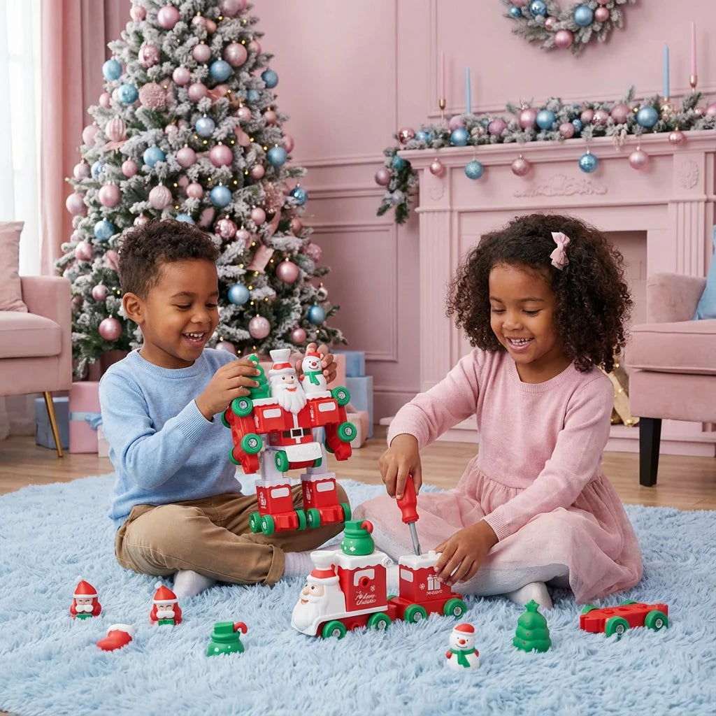 Train Toy 2-In-1 Tool-Free Glowing Lights