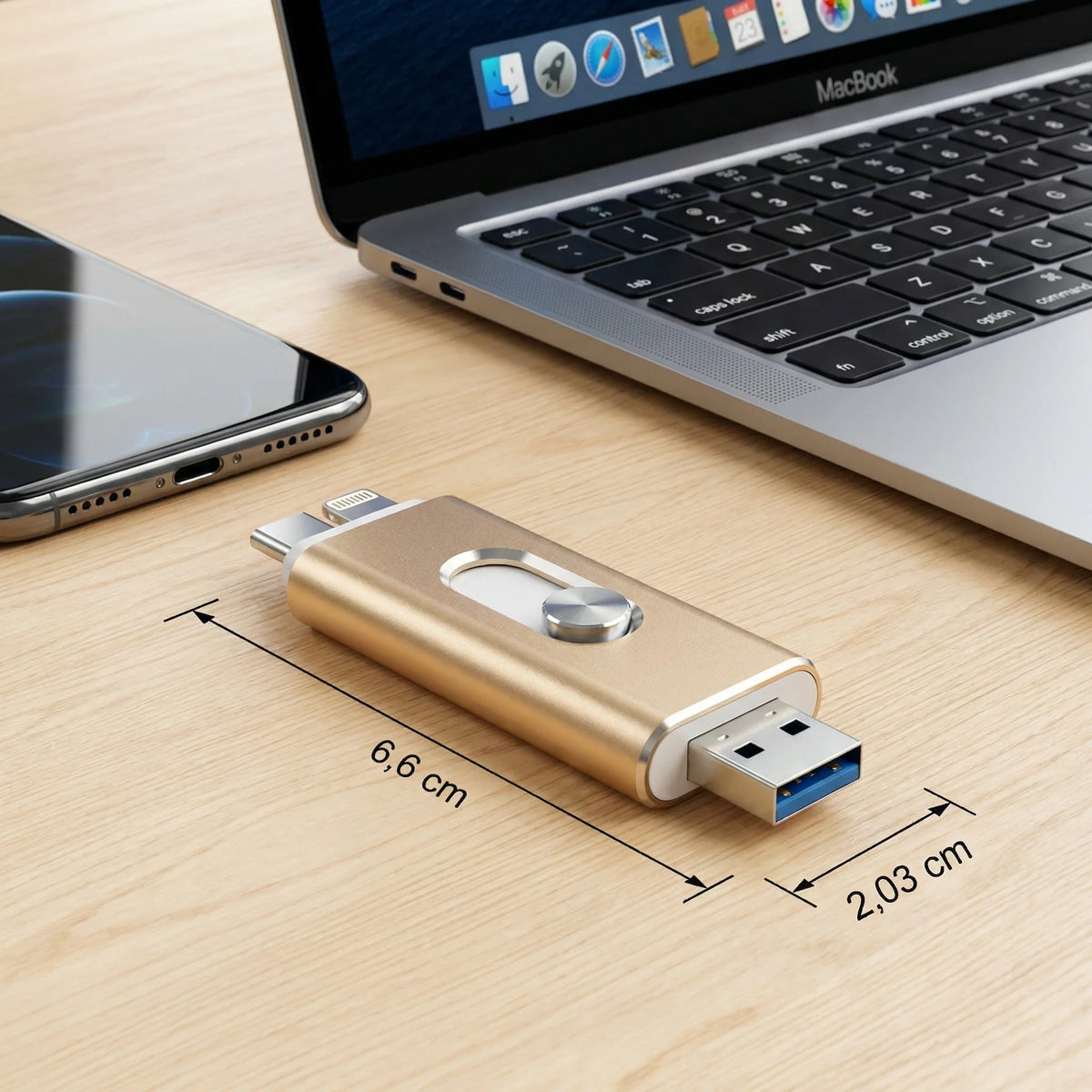 USB Flash Drive 3.0 & Type-C With OTG Adapter