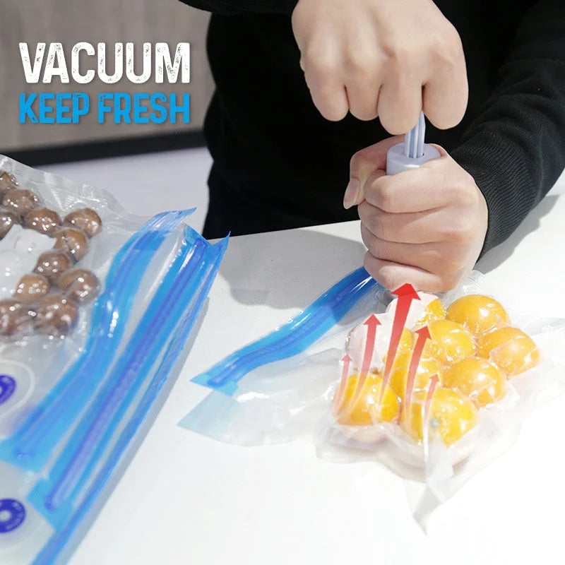 Vacuum Sealer Kit Pump & Reusable Bags 40-Piece