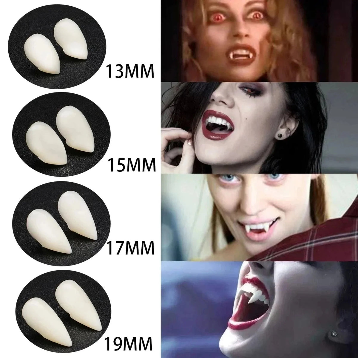Vampire Fangs Heat-Activated Custom Fit & Realistic Resin