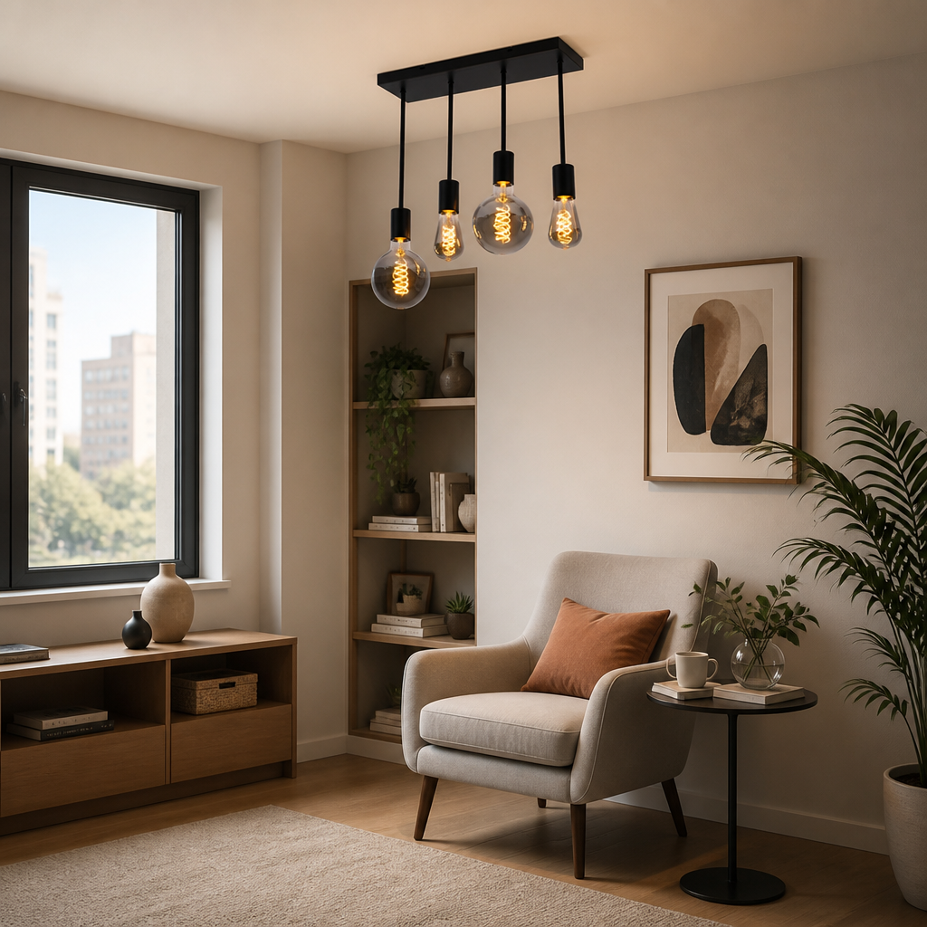 Vintage Black Spotlight Ceiling Light
