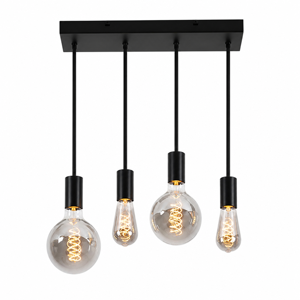 Vintage Black Spotlight Ceiling Light
